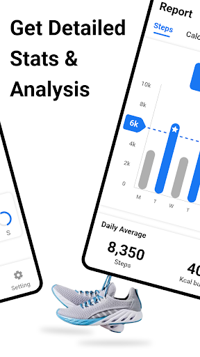 Pedometer - Step Tracker Screenshot 2 - AppWisp.com