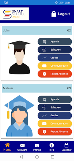 Android application SmartSchool.mobi screenshort