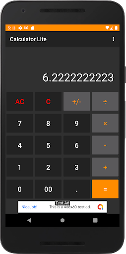 calculator lite Screen 2