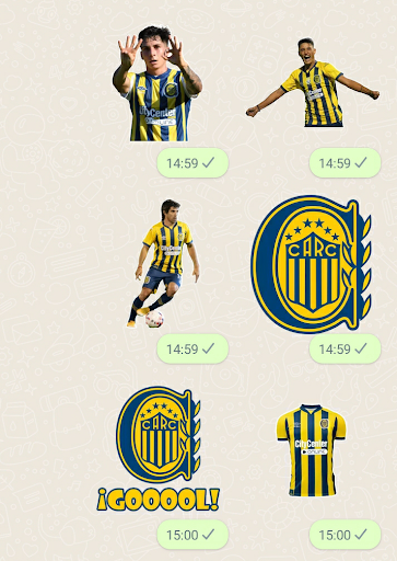 Android application Rosario Central Stickers screenshort