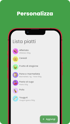 Diet Planner Screen 2