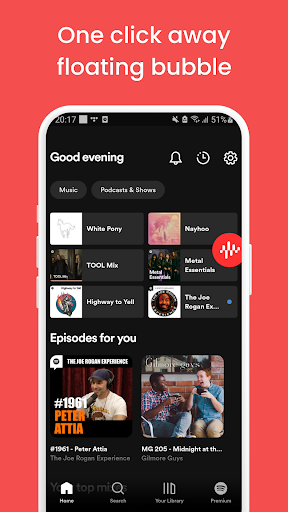 Screenshot of Music AI Bubble