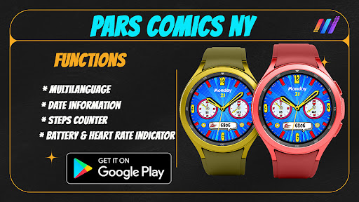 Pars Comics NY Watch Face Screen 2