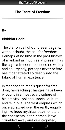 The Taste of Freedom