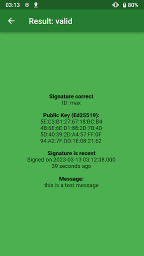 Cryptographic ID Screen 3