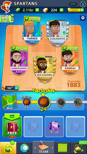 Idle Five Basketball Tycoon v1.25.1 MOD APK (Money, Gold)