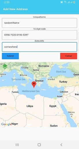 Android application BayuPayu - Map screenshort