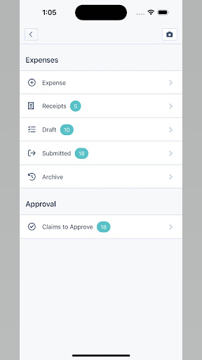 Android application Capture Expense screenshort