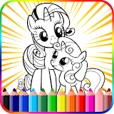 Pony Coloring Book Pages icon