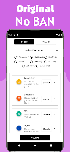 GFX Tool For PUBG-No Ban Game Launcher,optimizer