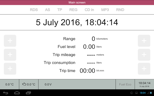 Android application DroidOnCar screenshort