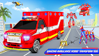 screenshot of Ambulance Dog Robot Car Game