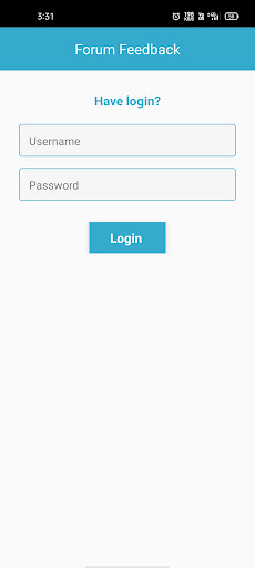 Android application Forum Feedback screenshort