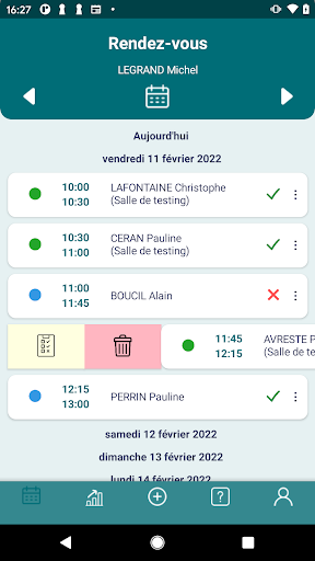 Mon calenDoc Screen 3