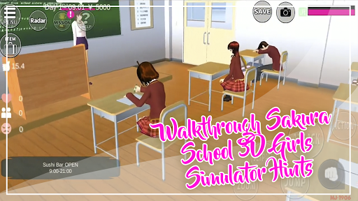 Walkthrough Sakura School 3D Girls Simulator Hints