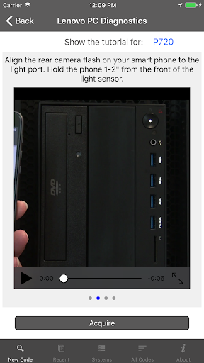 Screenshot of Lenovo PC Diagnostics 2.0