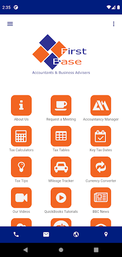 Android application First Base Accountants screenshort
