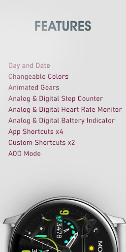 Dream 106 - Analog Watch Face Screen 3