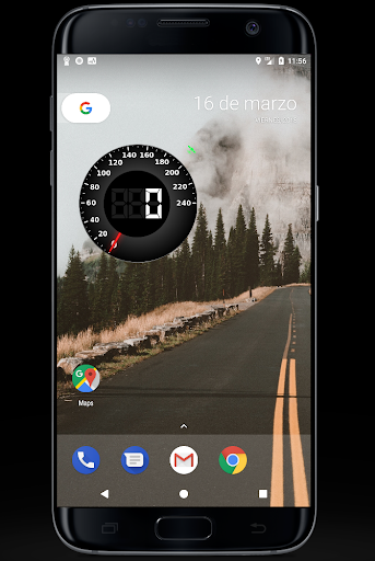 Android application Floating Light Speedometer screenshort