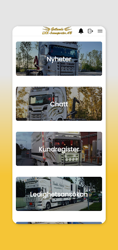 Android application Gotlands LVX-transporter screenshort