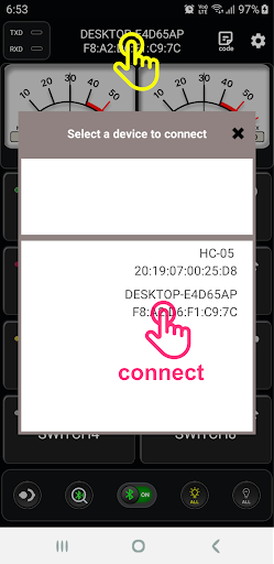 Bluetooth Switch - Arduino Screen 2
