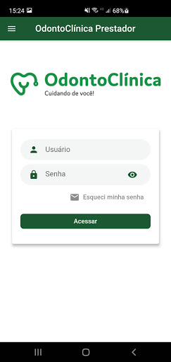 Android application OdontoClínica Prestador screenshort