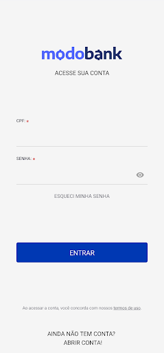 Android application ModoBank screenshort