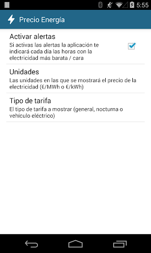 El precio de la luz en España