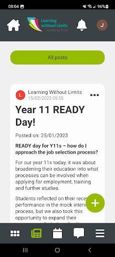 Learning without Limits Screen 3