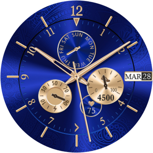 Blue Glossy Watch logo