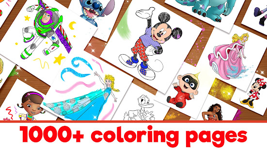 Disney Coloring World - Drawing Games for Kids screenshots 2