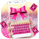 Pink Glitter Bowknot icon