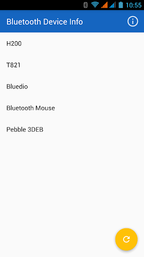 Android application Bluetooth Device Info screenshort