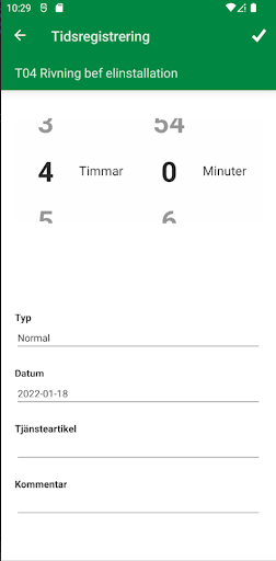 Tickra - Planera & Rapportera Screen 3