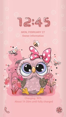 Pink Baby Owl Themeのおすすめ画像3