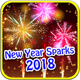 New Year 2018 Sparks Wallpaper icon