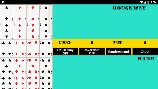 Android application Pai Gow Poker house way train screenshort