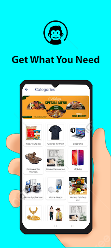 Monkeys Local Shopping App Screen 3