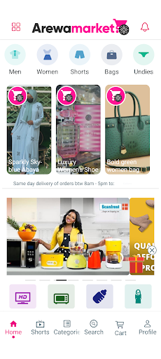 Android application Arewamarket Online Store screenshort