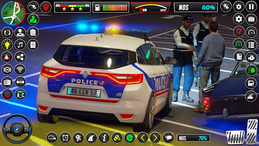 Android application US Police Car Parking - King screenshort