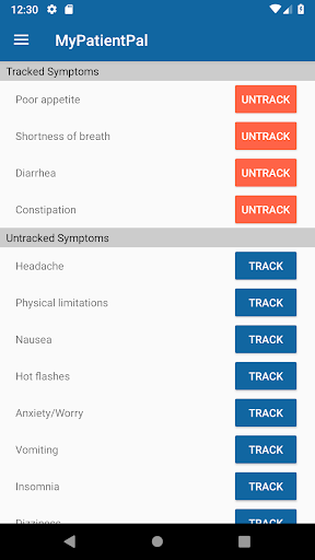 MyPatientPal Screen 2