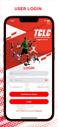 Tournament / League Central AR Screen 2