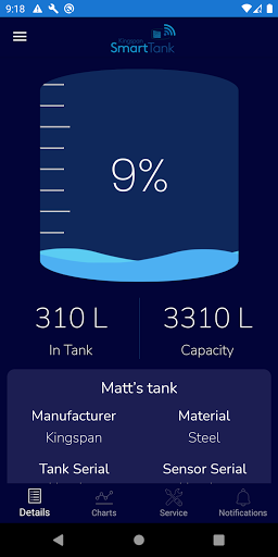 Android application Smart Tank screenshort