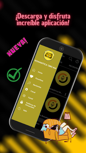 Android application Romantica 1380 Am Cdmx screenshort