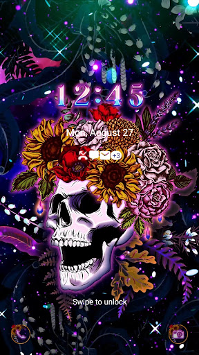 Skull in Universe - Wallpaper Screen 2