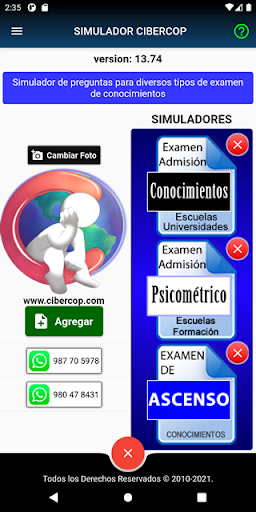 Cibercop: Banco de Preguntas Screen 2