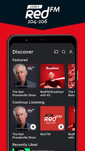 Android application Cork's RedFM screenshort