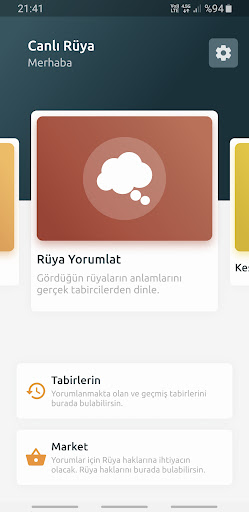 Android application Canli Rüya Tabiri screenshort