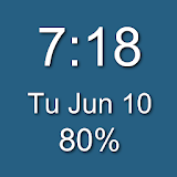 1x1 Clock and Battery Widget icon