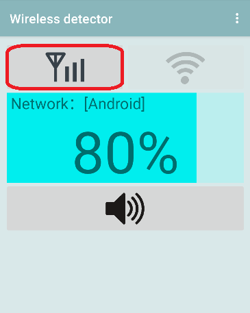 Android application Wireless detector screenshort